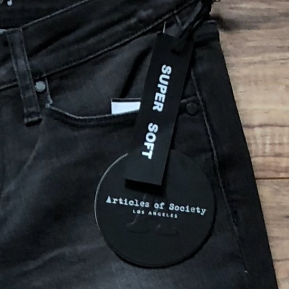 Articles of Society Black Ripped Skinny Jeans - Picture 7 of 7